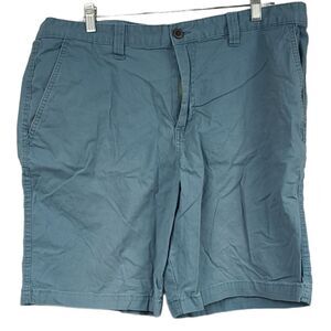 Magellan Outdoors Men's Summerville Cotton Poplin Short 36/10 Blue Chino Sporty